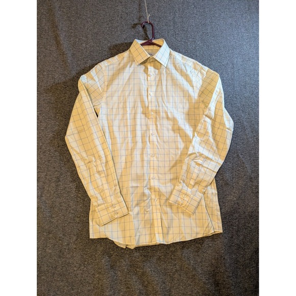 Charles Tyrwhitt Other - Charles Tyrwhitt Shirt Mens Slim Fit Long Sleeve Button Up 15.5 / 36 Yellow Chk
